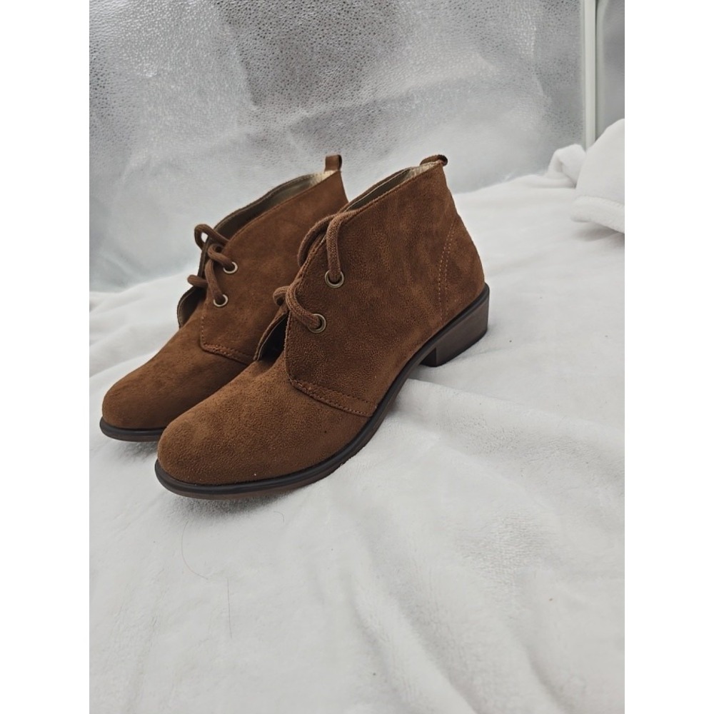 Dirty Laundry Boots Womens 9.5 Pitch Fab Suede Tan